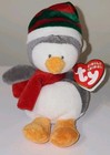 Ty Jingle Beanie Baby - Icicles The Penguin  5 Inch  Mwmts Ornament Stuffed Toy