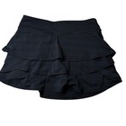 Athleta Girl Swing Skort Black Layered Athletic Skirt Size Medium 8 10