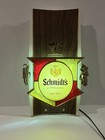 Vtg Schmidt s Of Philadelphia Light Beer Lighted Wall Plaque Hanging Beer Sign