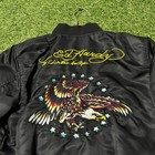 Kids 6 Ed Hardyxchristian Audigier Embroidered Puffer Coat Jacket