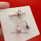 New 925 Sterling Silver Pink Headphones Charm charm For Bracelet 797902en160