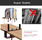 Book Ends For Heavy Books  Heavy Duty Bookend For Shelves  Super Steady Clamp   