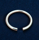 Sterling Silver Anklet For Women Set Hammered Open Cuff Ankle Bracelet Minimalis