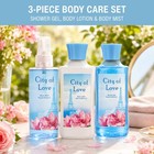 Bath And Body Gift Set For   City Of Love 3pcs Spa Set With Shower   Body Lot   
