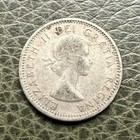 1959 Canada 10 Cents Silver Coin Queen Elizabeth Ii  800 Silver