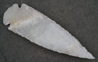 Translucent White 4 3  Flint Spearhead Point Knife Blade Arrowhead I-616