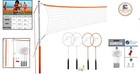 All-in-one Badminton Equipment Set For Fun Gatherings - 4 Rackets   Net Included