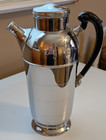 Vintage Art Deco Farber Bros Krome Kraft Cocktail Shaker Bakelite Handle Newyork