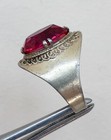 Ring     47 Vintage Soviet Ruby Ring  Silver Ring 875     Ussr 9 75 Size 6 07 Gr