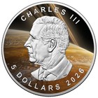 2026 Canada Maple Leaf Planets Of The Solar System Saturn 1 Oz Silver Coin
