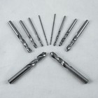 Klot 10pcs Solid Carbide Drill Bit 3 6mm-6 0mm 2-flute Straight Shank Twist K10