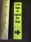 New York City Transit Bus Sign Ny Nyc Vinyl Adhesive Push Signal For Stop Nos 4 