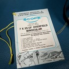 Vintage Scope 2x35 Cf Overfield Binoculars In Leather Case  3841