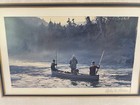 3 Men Fishing Ogden Pleissner Pencil Signed Framed Print Sporting Art  2