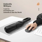 1pc 20-rib Automatic Folding Umbrella Men Women Strong Windproof Sun Rain - New