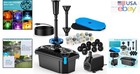 Pond Filtration Kit With 660gph Pump And Rgb Auto-cycle Lighting Features