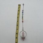 Dowsing Crystal Spiritual Energy Prism Pendulum 7 Chakra Reiki Healing Balancing