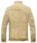 Men s Cotton Lightweight Windproof Military Field Jacket Multi-pocket Casual