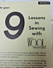 9  1961 Pamphlets Lot set  9 Lessons In Sewing With Wool Complete Set Rare