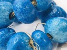 Turquoise Glass Trade Beads 25mm Qty  5