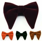 Men Oversize Velvet Bow Tie Big Bowtie Pre-tied Wedding Party Ties Bowknots    