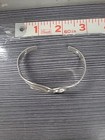 Vintage Taxco Sterling Silver 925 Onyx Modernist Cuff Bracelet 19g Grams Signed