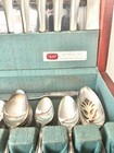 Vintage 1847 Rogers Bros Silverplate Flatware Set Silverware With Wood Box