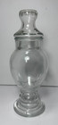 Vintage Glass Apothecary Style Candy Jar With Lid 8  Tall
