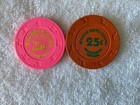 Lot Of 12 Assorted Vintage Casino   Roulette Chips  See Photos   Description 