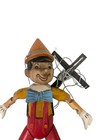 Vintage Pinocchio Marionette Puppet Carved Hand Painted Wooded Collectible