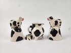 Lot Of 3 Vintage 1994 Loomco Ceramic Cow Bells And Creamer