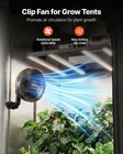 Vevor Plant Fan Grow Tent Clip On Type-c 9 Speeds Circulation 2 Pack