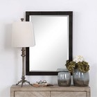Uttermost 09485 Gower 35 X 25 Inch Aged Black Wall Mirror