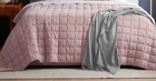 New Quince 100  European Linen Box Quilt Dusty Mauve King Cal King