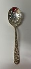 Kirk Repousse Solid Sterling Silver Slotted Serving Spoon 8 1 4 In 