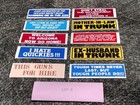 Lot Of 10 Vintage 1980 s Humorous Adult Comical Unused Old Bumper Stickers 9 x3 