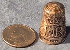 Sterling Silver Queen Elizabeth Ii Silver Jubilee Thimble  W  Original Er Box  2