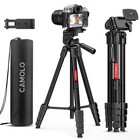 Camolo 67  Camera Tripod Aluminum Stand With Phone Holder For Canon Nikon Sony
