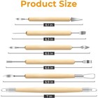 Pottery Clay Tools Kit Sculpting Set Polymer Modeling Carving Cutters S