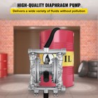 Air-operated Double Diaphragm Pump 1 2 In Inlet Outlet Stainless Steel Body