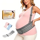 Maternity Abdominal Support Belt  Adjustable Maternity Waist Belt  Medium Gray