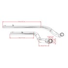 Shortshots Staggered Exhaust Pipe Kit Black For Honda Shadow 750 Vt 750 Vt400