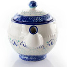 Meritage Navis Ceramic 24 Oz Teapot With Lid In Blue white