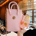 New Starbucks 2021 China Pink Sakura 13oz Glass Cup With Handbag