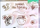 Busy As A Honey Bee 3x4  Poly Clear Stamp Set Hero Arts Cm494 New 