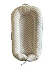 Dock A Tot Deluxe Plus Dock Baby Lounger 0-8 Months Chevron Gray Portable
