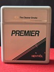 Vintage Premier Cigarette Case Plastic Flip Top Box W lighter Holder  empty 
