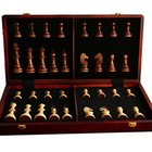 20  Extra Large Solid Walnut Wooden Chess Set With 2 Extra Queen Pieces - King 