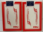 Lot Of Four Vintage Sealed Twa Trans World Airlines Deck Of Playing Cards