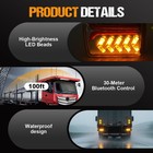 Wireless Trailer Lights Magnetic Rechargeable Tow Light Led Kit For Trailer Rv